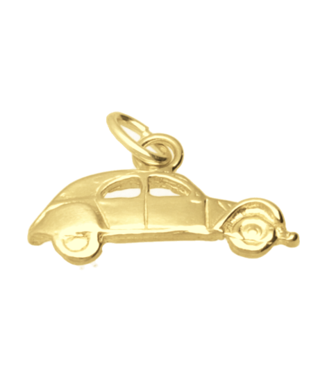 Gouden Lelijk eend plat ketting hanger