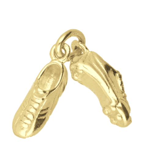 Gouden Voetbalschoenen ketting hanger