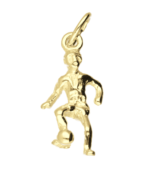 Gouden Voetballer rechts ketting hanger