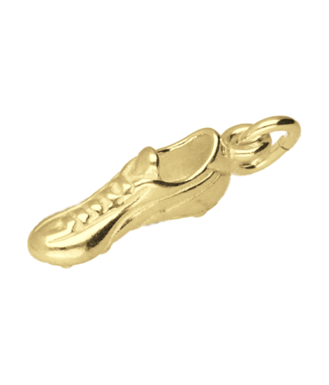 Gouden Voetbalschoen groot ketting hanger