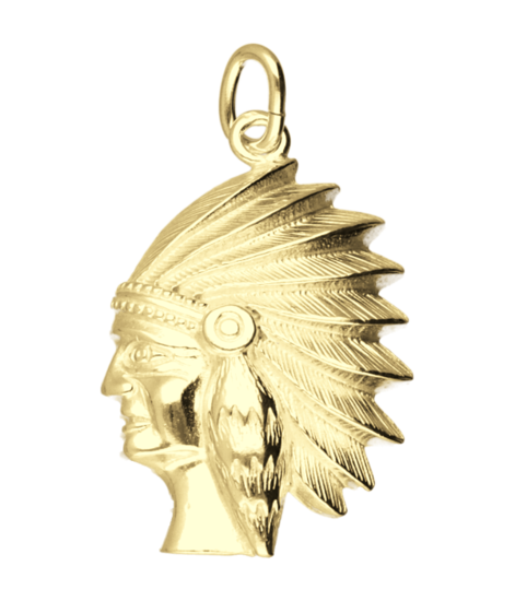 Gouden Indiaan ketting hanger