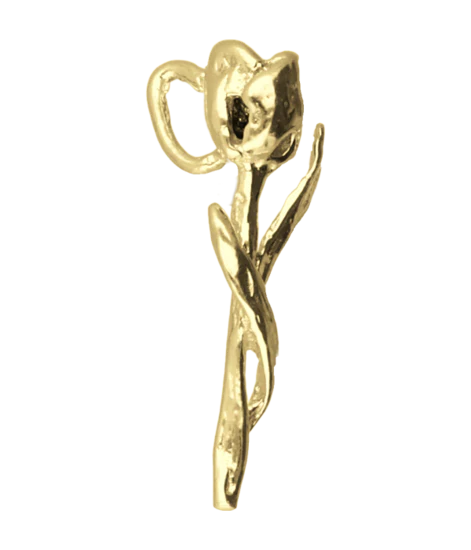 Zilveren Tulpje ketting hanger 1241854571