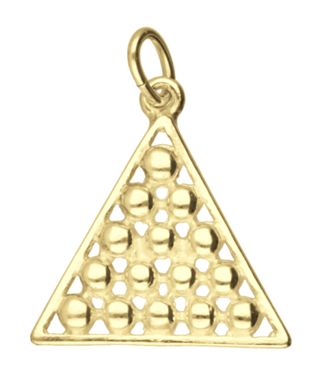 Gouden Snooker ketting hanger
