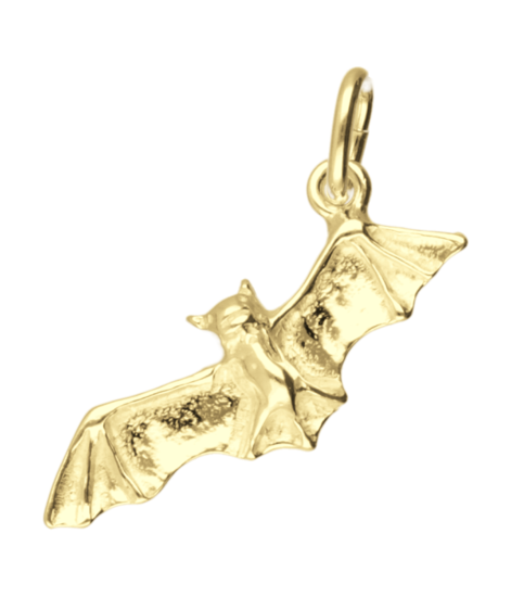 Gouden Vleermuis ketting hanger