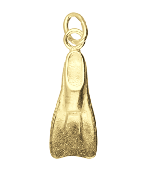 Gouden Zwemvlies ketting hanger