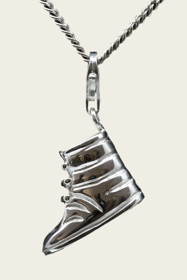 Silver Hiking Boot Pendant and/or Charm