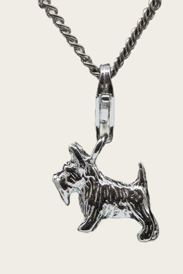 Zilveren Terrier hanger en/of bedel