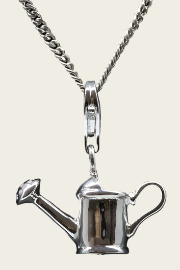 Silver Watering Can Pendant and/or Charm