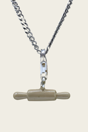 Silver Rolling Pin Pendant and/or Charm