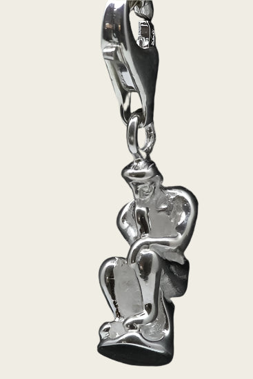 Silver Thinker pendant and/or charm