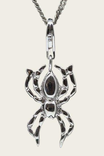 Zilveren Spin middel hanger en/of bedel
