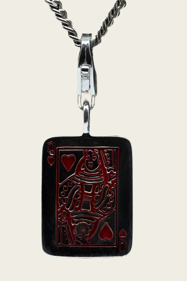 Silver Queen of Hearts pendant and/or charm