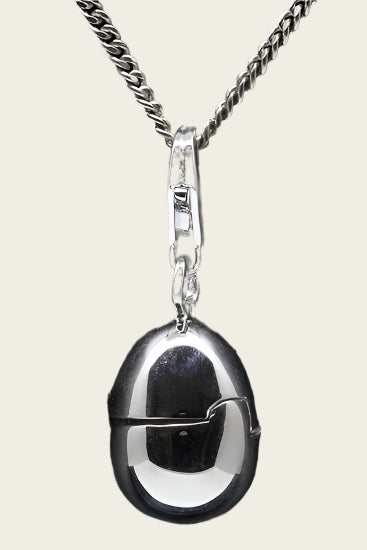 Silver Egg to open pendant and/or charm