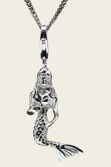 Silver Mermaid 3D pendant and/or charm