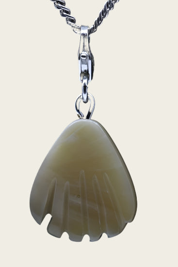 Silver Mussel Mother of Pearl Pendant and/or Charm