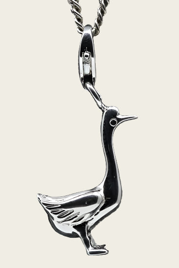 Silver Goose pendant and/or charm