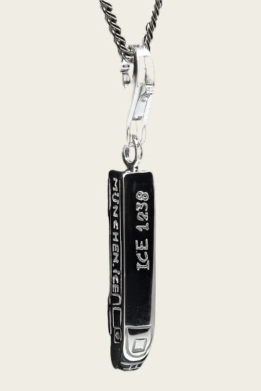 Silver ICE German express train pendant and/or charm