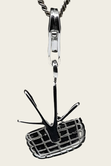 Zilveren Picknickmand hanger en/of bedel
