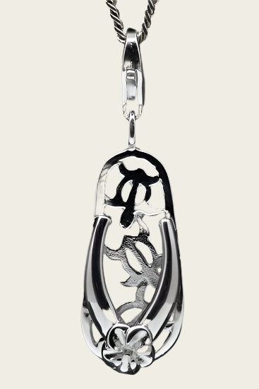 Silver Slipper Hawaii pendant and/or charm