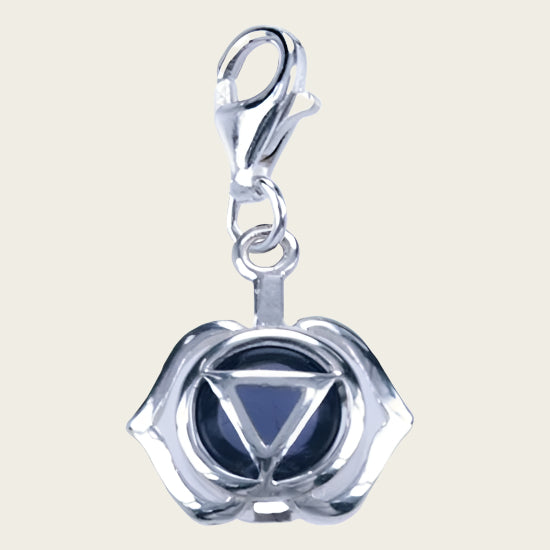 Zilveren Chakra hoofd hanger en/of bedel