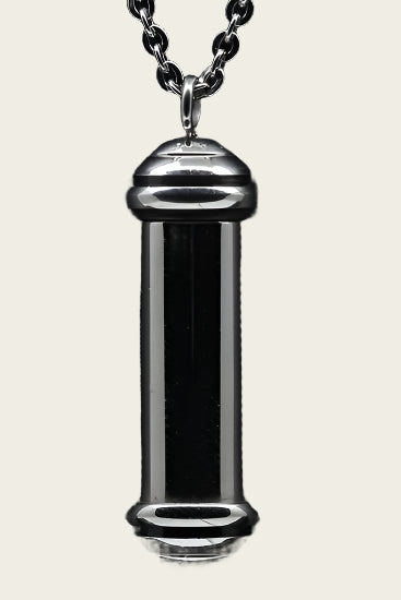 RVS As & Herdenking Klos hoogglans lang ketting hanger