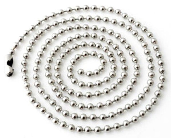 Stainless steel ball chain 100 cm, can be shortened by yourself