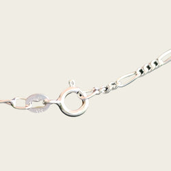 Silberkette Figaro 2. Standard - Dicke 2,1 mm - 42/45/50/60 cm