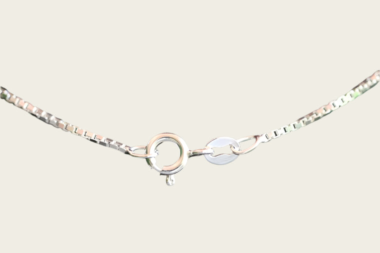 Silver chain Venetian 1. fine - thickness 1.1 mm - 42/45/50 cm