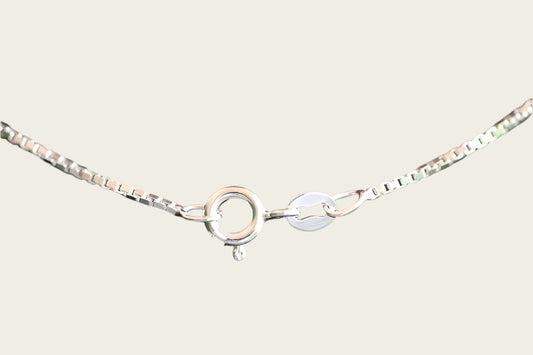 Zilveren ketting Venetiaan 1. fijn - dikte 1,1 mm - 42/45/50 cm