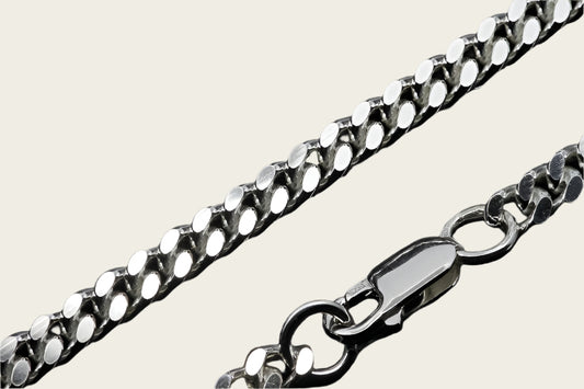 Zilveren ketting gourmet 5. zwaar - dikte 4,4 mm - 50/60/70 cm