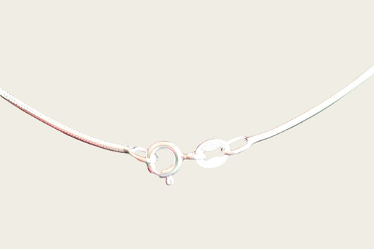 Zilveren ketting slang 2. standaard - dikte 1,2 mm - 42/45/50 cm