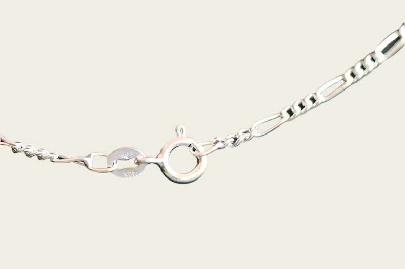 Zilveren ketting figaro 1. fijn - dikte 1,8 mm - 42/45/50 cm