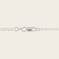 Zilveren ketting Gourmet wijd - 1. fijn - dikte 2,3 mm - 42/45/50 cm