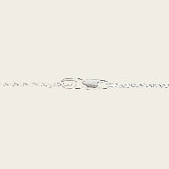 Zilveren ketting Vossenstaart - 2. standaard - dikte 1,5 mm - 42/45 cm