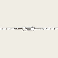 Zilveren ketting Vossenstaart - 3. middel - dikte 2,0 mm - 42/45/50 cm