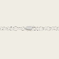 Zilveren ketting Infinity - 4. grof - dikte 3,8 mm - 42/45 cm