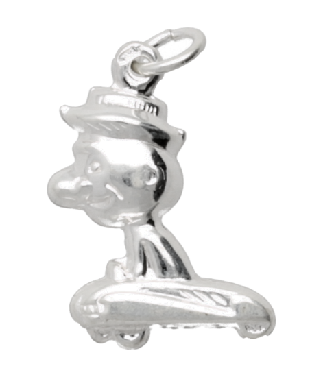 Zilveren Wegenwacht ketting hanger