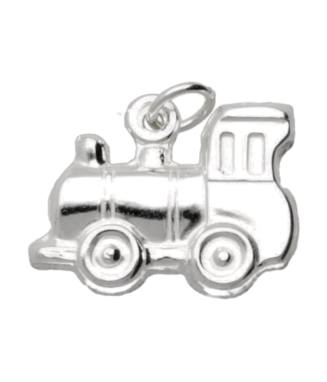 Zilveren Trein locomotief ketting hanger