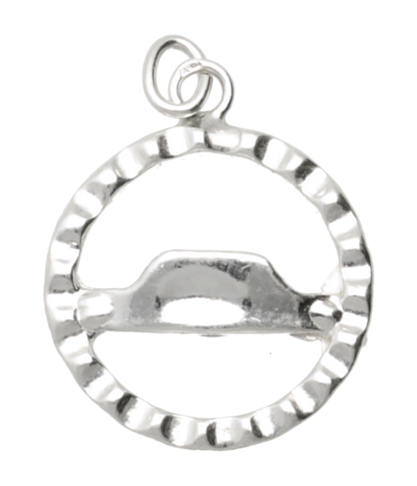 Zilveren Vrachtwagen stuur ketting hanger