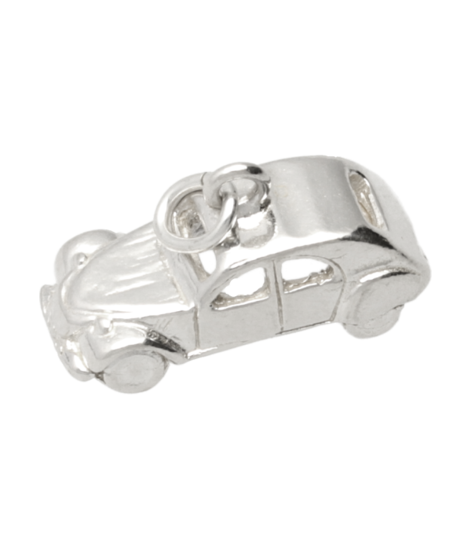 Zilveren Lelijke eend 3D ketting hanger