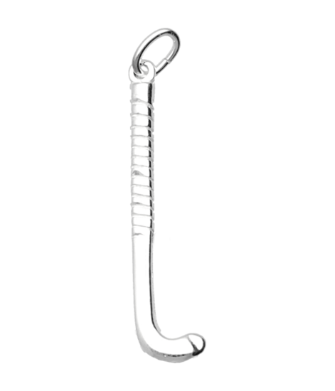 Zilveren Hockeystick ketting hanger