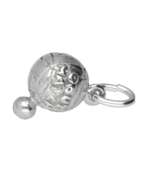 Zilveren Jeu de Boule - Petanque ketting hanger