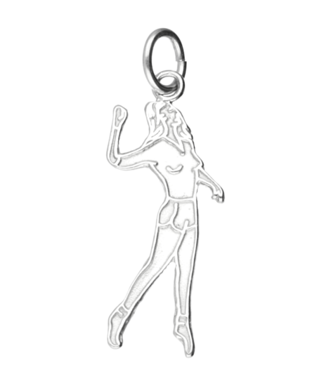 Silver Kaatser woman flat necklace pendant