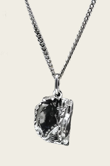 Zilveren Honkbalhandschoen middel ketting hanger