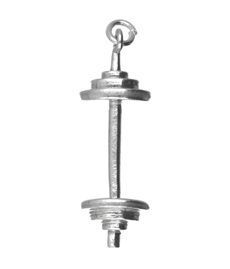 Zilveren Halter middel ketting hanger