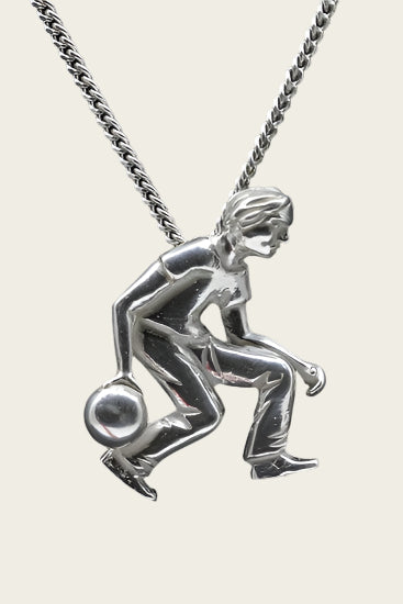 Silver Bowler Necklace Pendant