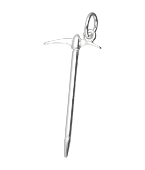 Zilveren Pikhouweel ketting hanger