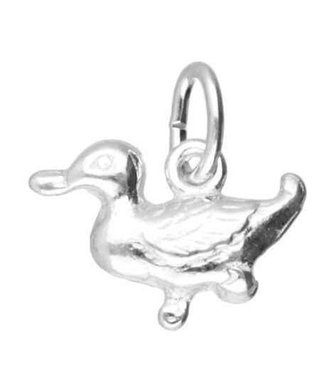 Silver Duck Necklace Pendant