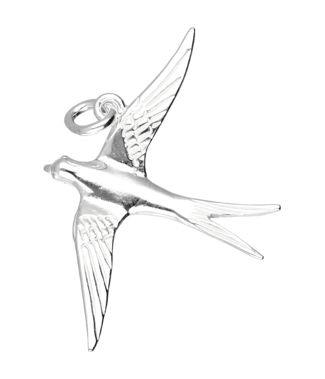 Silver Swallow Necklace Pendant