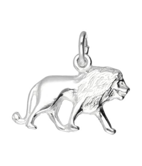 Zilveren Leeuw ketting hanger